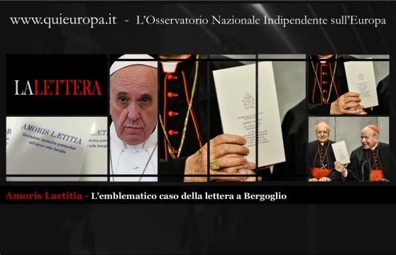 Amoris Laetitia - L'emblematico caso della lettera a Bergoglio